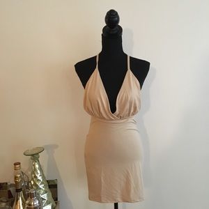 Tan color dress